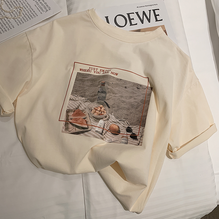 Bag back neck pure cotton 180g bag back neck pure cotton 180 milk silk 3 kinds of fabrics printed NEW