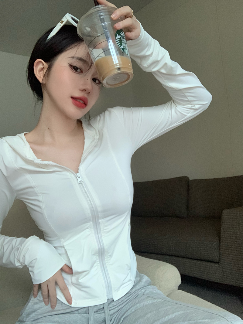 Real price upf50+ hooded sunscreen women's summer thin breathable slim slim long sleeve casual coat
