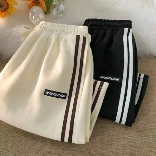 Official figure new summer casual shorts women's loose wide leg cropped pants fashion high waist slim straight tube pants