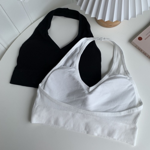 Real shooting, real price, pure desire, U-shaped hanging neck underwear, anti tarnish, strapless, open back, inside and outside, wearing Yoga vest strap