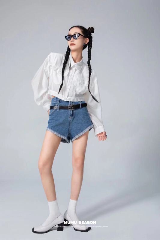 [Mumu session] backless shoulder pad sunscreen jacket 2506\zxl