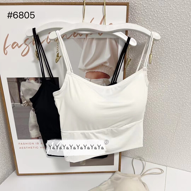 [Yaya] one shoulder cup simple versatile vest / sling 6805\ccl