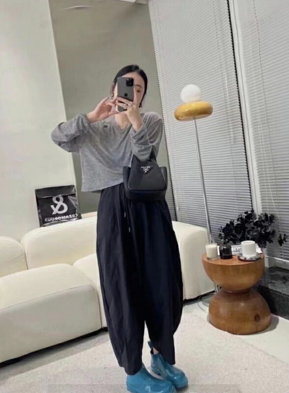 [Yuanxi] Korean simple elastic waist casual pants 871\lsl