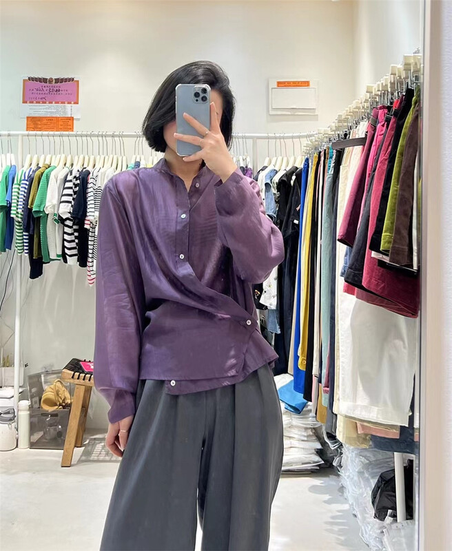 [jtengc] simple Korean loose Vintage shirt jx2066\lsl