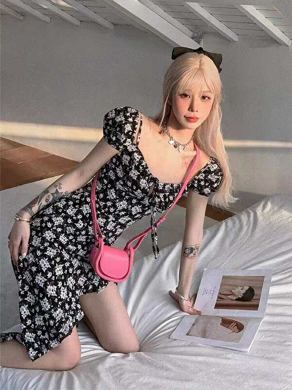 [hee] off shoulder floral irregular dress 5387\wpl