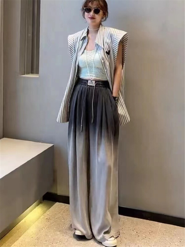 [o not 1] gradient wide leg slim casual pants n033\lsw