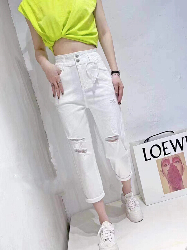 [okd] fashion casual versatile ripped jeans 30126\zxl
