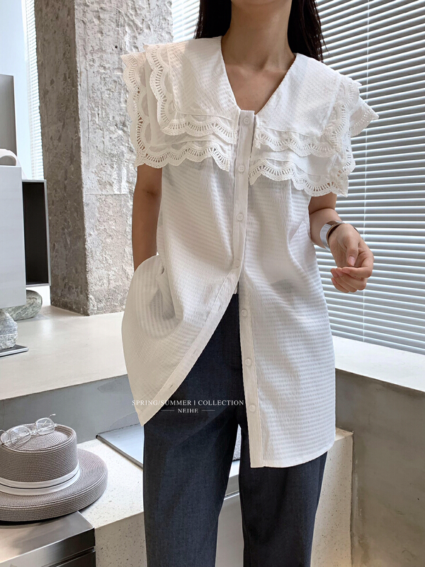 [neihe] aging baby collar sleeveless shirt 11578\zxx