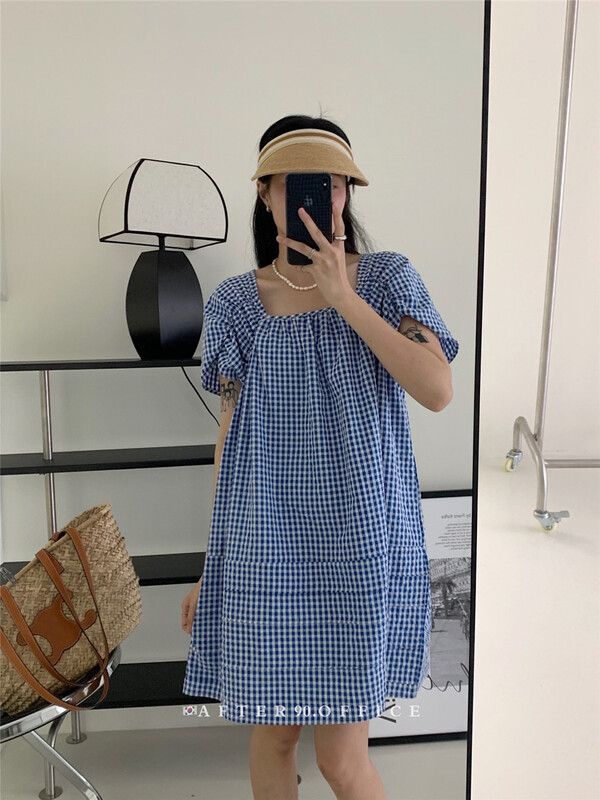 [after.90] Plaid lady dress (skirt only) 6792\ll