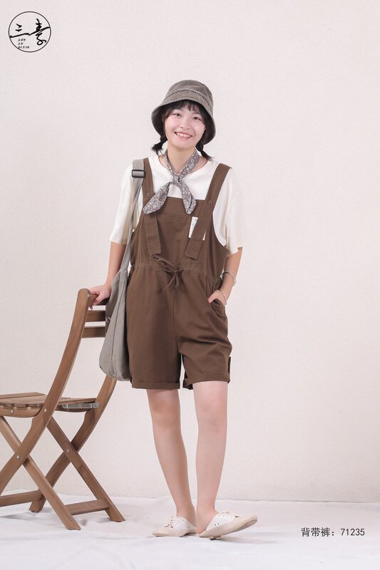 [original three plain clothes] literary and artistic style leisure slim suspenders suspenders 71235