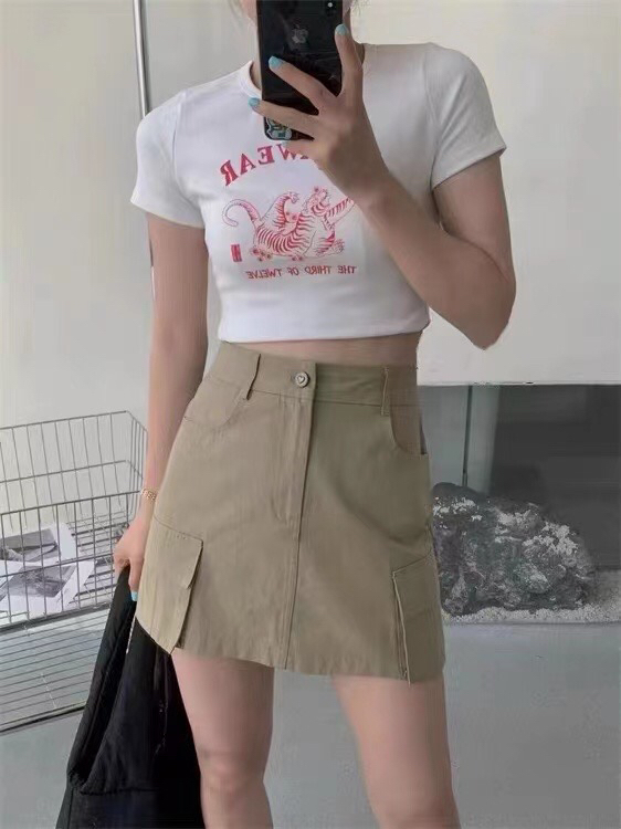 [gogoing] solid color versatile work dress fashion skirt 9622\hyy