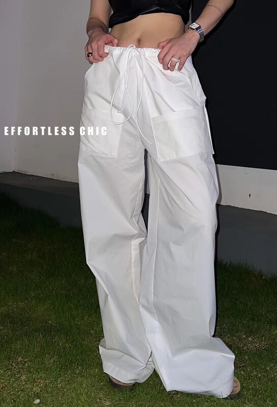 【 effortless chic 】 European and American famous brand design wide leg versatile casual pants 9227\xyj
