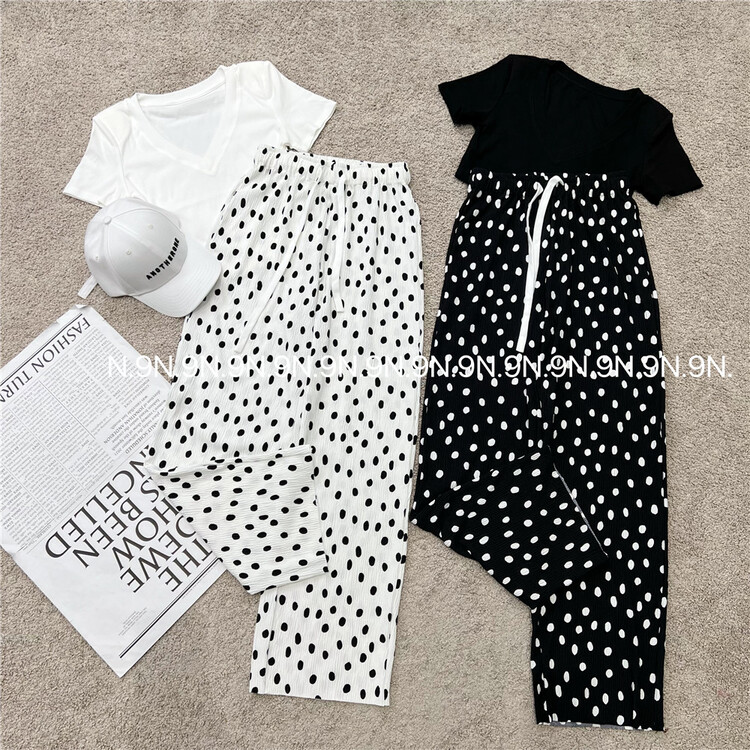 [N9] personalized wave point loose comfortable casual pants 237\lsl