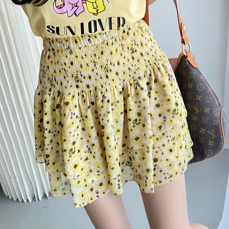 [x · h studio] broken flowers and layers of cake skirt 2308\ozq