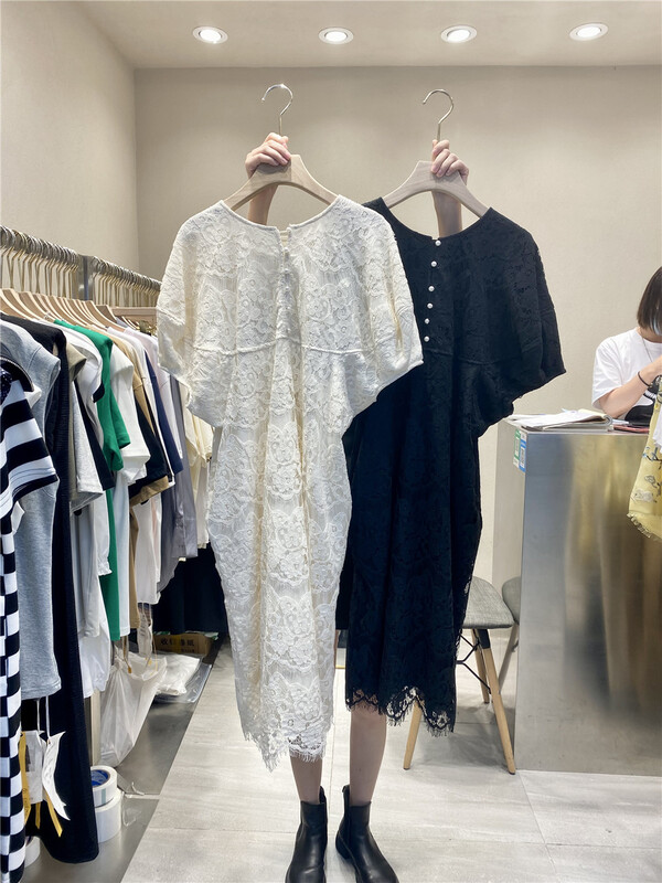 【K】 Korean women's embroidered loose dress 5257\jj