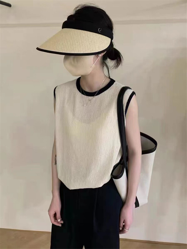 [alive] round neck sleeveless comfortable vest / sling 8042\hyy