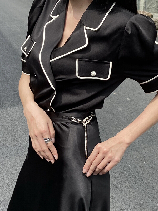 [GL] French elegant Top + slim skirt suit c5018\jhy