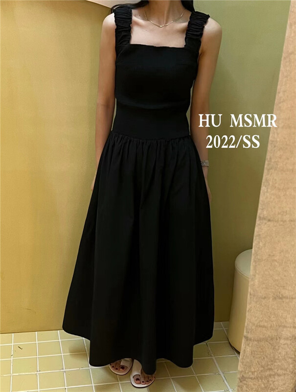 [Hu] Korean slim suspender dress 8023\ozq
