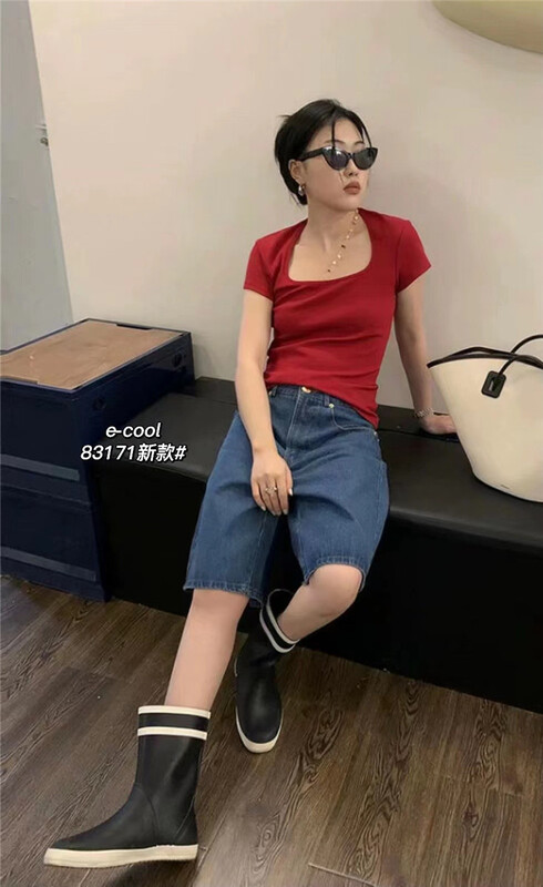 [clothes and jeans] trend slit five point denim shorts 83171\hjy