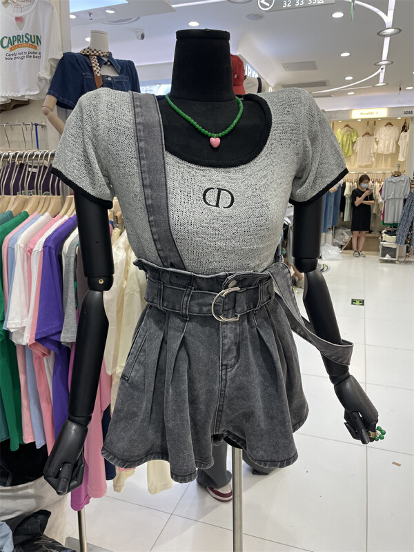 [goblin] simple, fashionable and versatile loose strap pants 9698\wpl