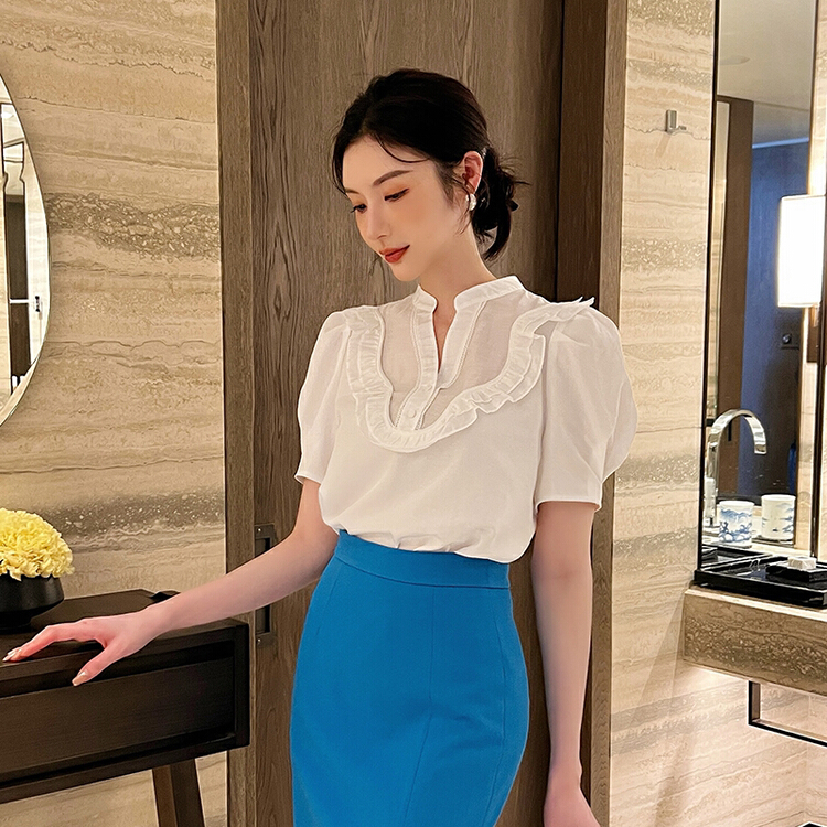 [Hanna inclusive] fashionable commuting new slim pullover shirt m10096\xj
