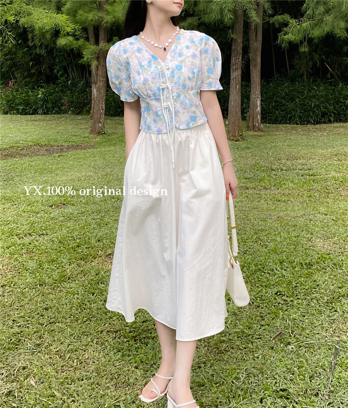 [YX] fashionable flower pastoral shirt 2297\zjy