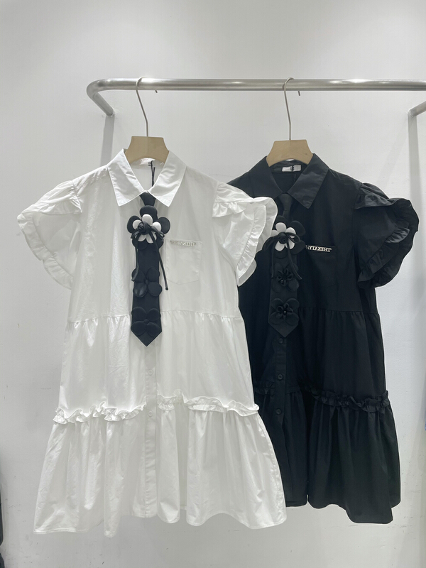 [dawg king] Japanese versatile dress with ears on cuffs (with tie) 9589\wtt