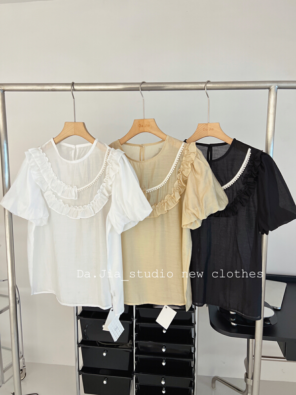 [Dajia] pearl fungus edge stitching shirt 22556\zxx