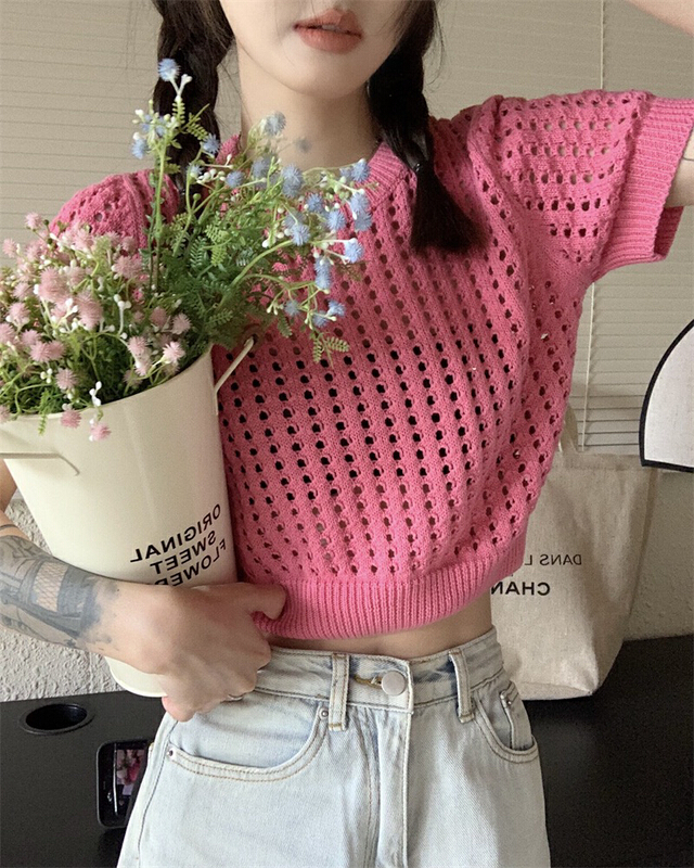 [f · P] sweet little fresh round neck T-shirt 99025\hbx