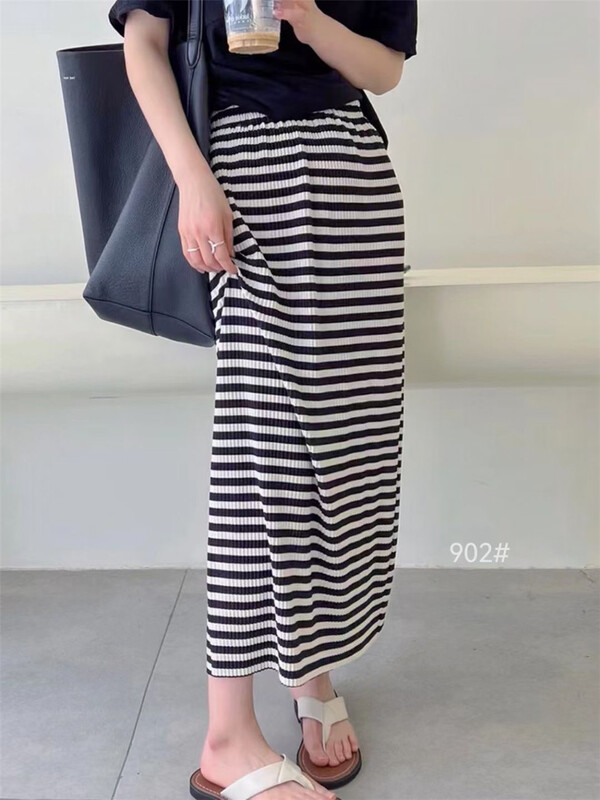 [Shangpin Wanqian] casual and versatile striped skirt ys1-902\hjy