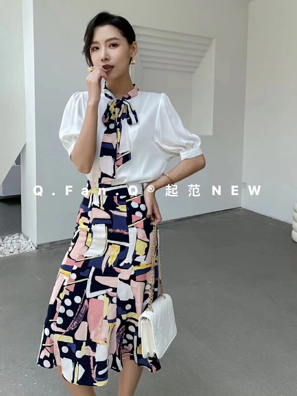 [style] soft and delicate satin skirt 7371-1\j