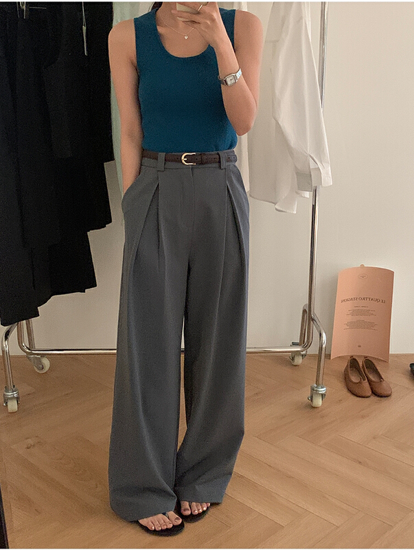 New year in early spring! [the mind] ins Korean style solid color versatile cartoon casual pants 60021\jhy