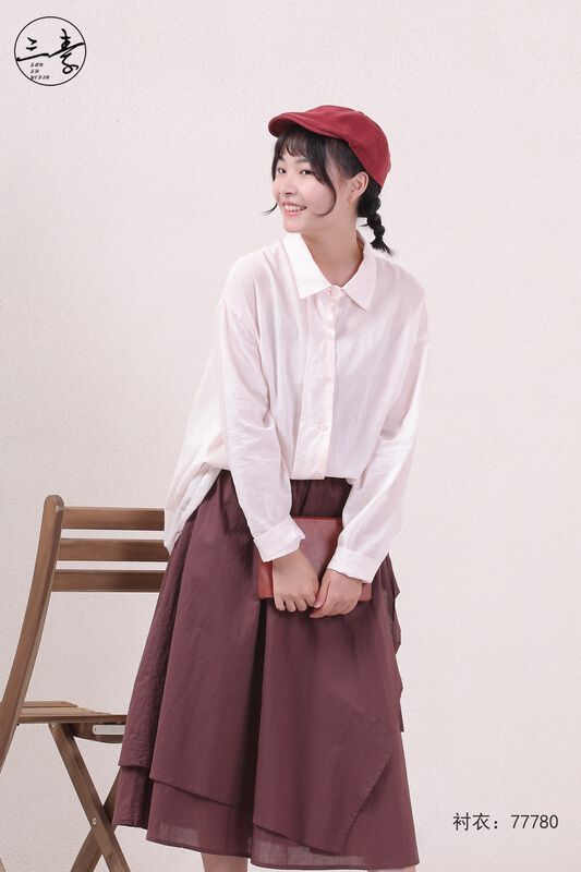 [original three element clothing] simple casual thin shirt sunscreen shirt 77780