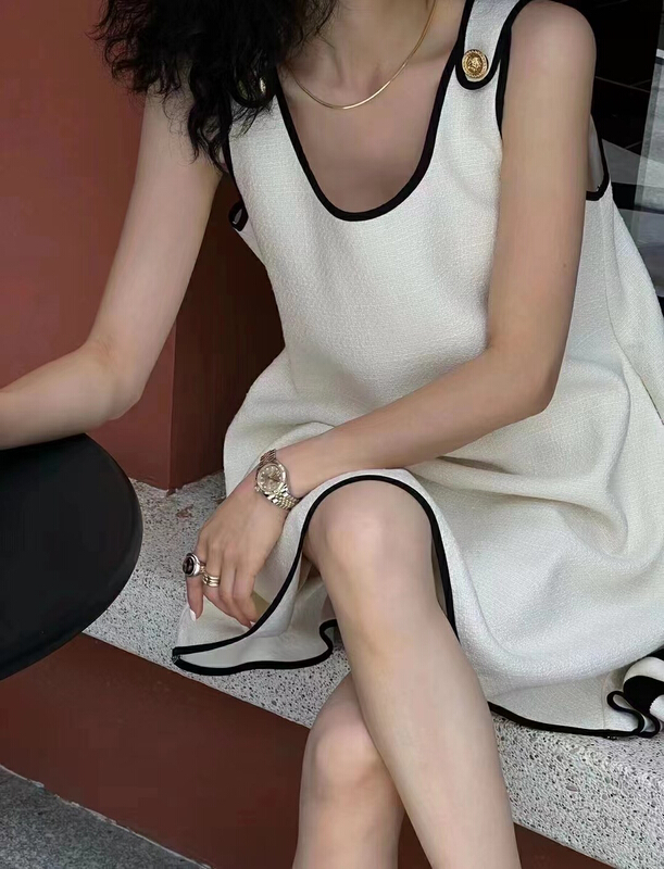 [lidada] Korean vest Pullover dress 2497\hbx