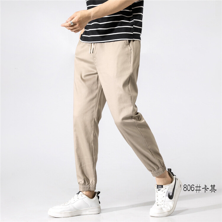 New year in early spring! [bangani] drawstring elastic waist solid casual pants 806\zzl