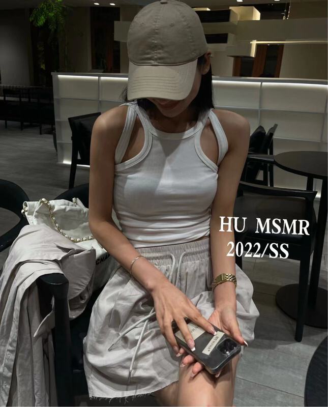 [Hu] solid color versatile vest / sling 8093\ozq