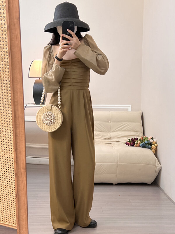 [Zoe Zoe] temperament shawl + casual bra Jumpsuit suit c1071\zjy