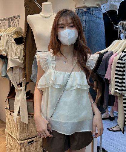 [as] fungus lace suspender Tiansi small shirt 2282\hjy