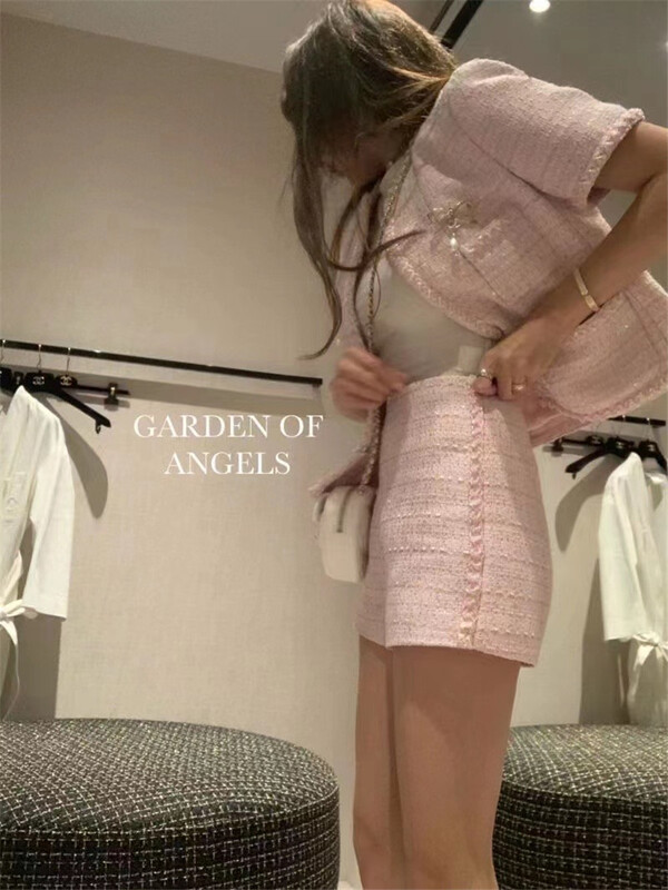[retain] net version small fragrance versatile sweet casual shorts (only shorts) 225011-1\lwy
