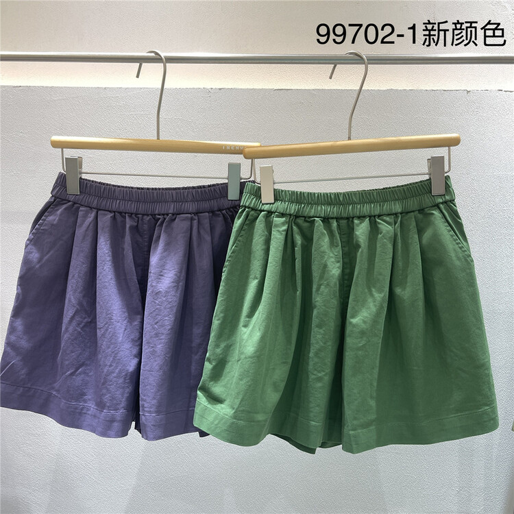 [twenty printed wood] elastic waist comfortable casual shorts ys1-99702-1\l