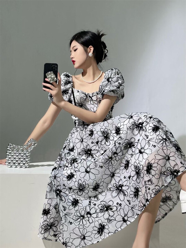 [dawg king] back strap Pleated Dress d9560\wtt