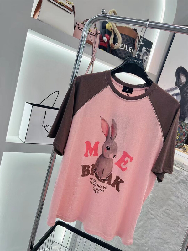 [ZY] color blocking versatile Korean Short Sleeve T-shirt ys1-529\wtt