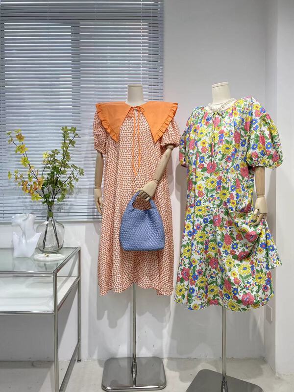 [rich rich] sweet aging floral Lantern Sleeve Dress 9251\gyj