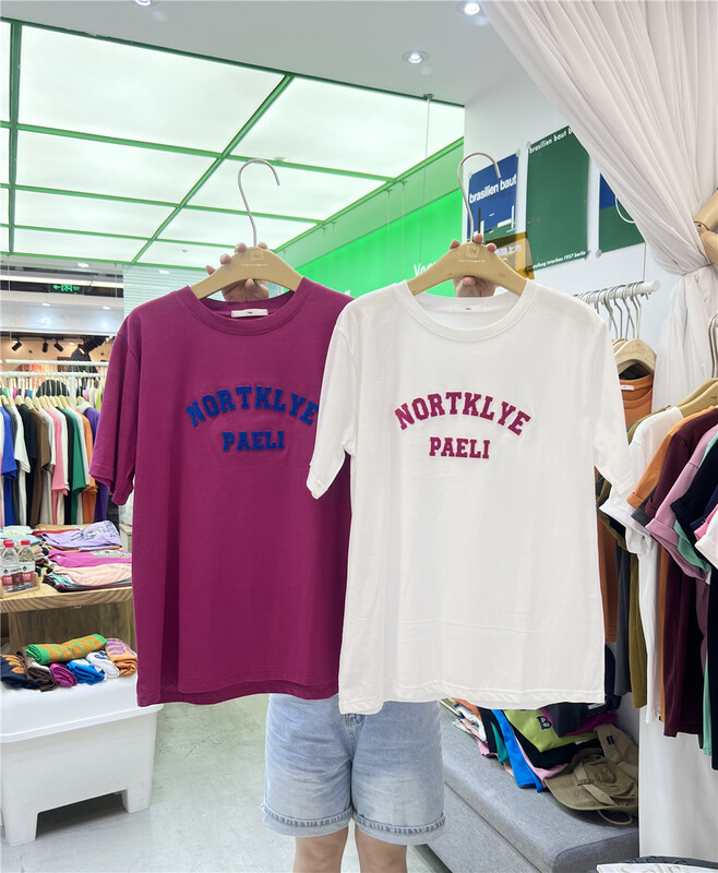 [1986] letters versatile simple short sleeve T-shirt f1806\lsl