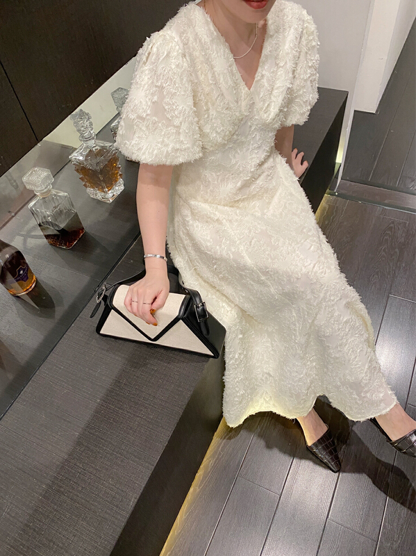 [cottoncandy] French texture Jacquard Dress 22s576\xj