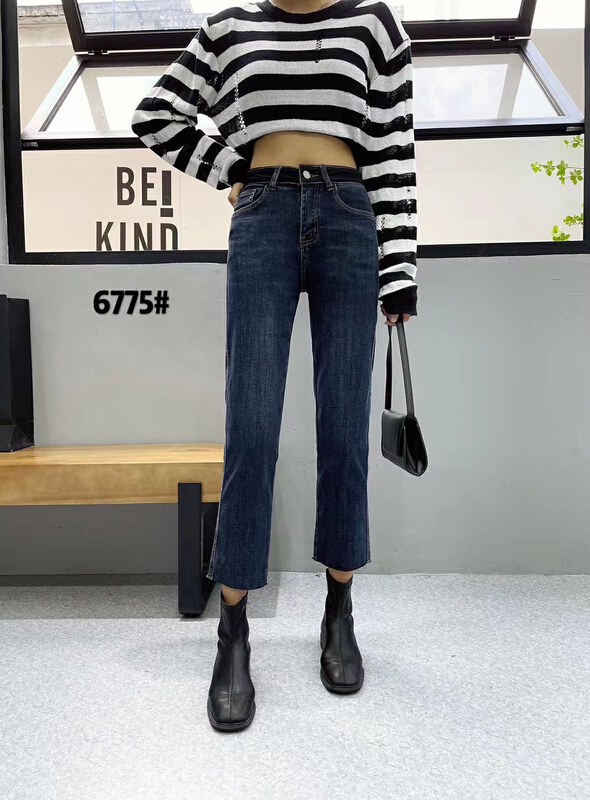 Original price 89.99! [okd] simple and versatile straight jeans 677500\zxl