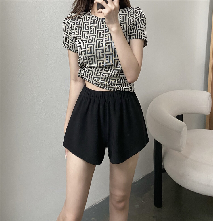 [modern 197] Korean simple slim casual shorts 81201\lsl
