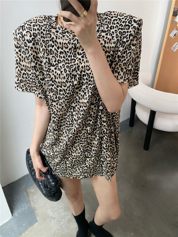 [modern 197] leopard print fashion sleeveless vest / sling 5831\lsl