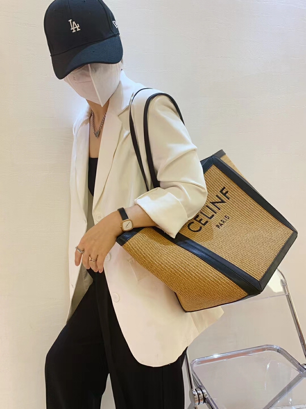 [9:00pm] temperament letter color contrast large capacity shoulder bag (with long chain and inner bag) 8677\lsl