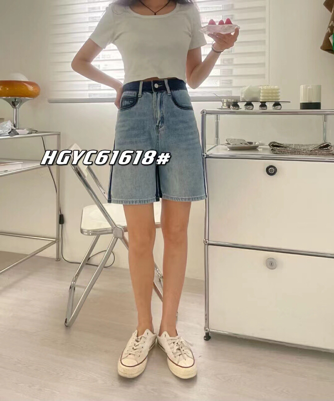 【 nobody 】 three dimensional cutting five point versatile fashion denim shorts 61618\jj
